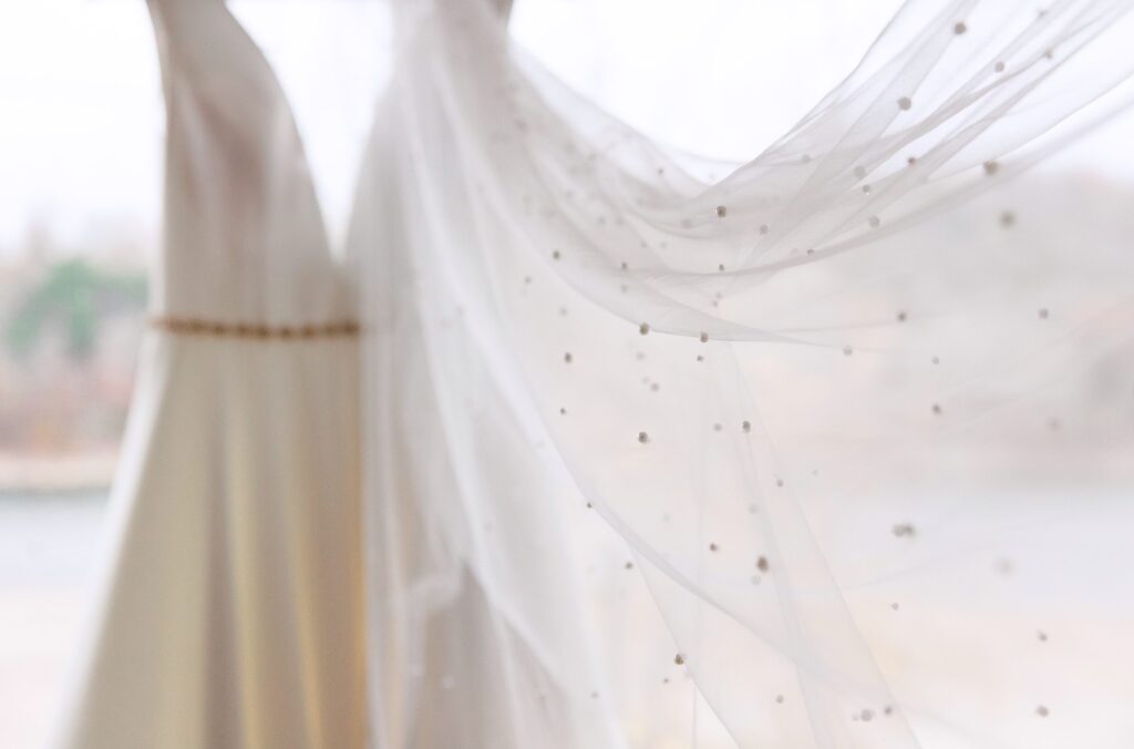 Jenny Yoo NYC, Birch on Main in Huntsville, wedding gown, embellished veil, pearls, wedding details, traveling wedding photographer