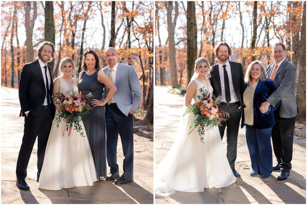 wedding in the Ozarks, fall colors
