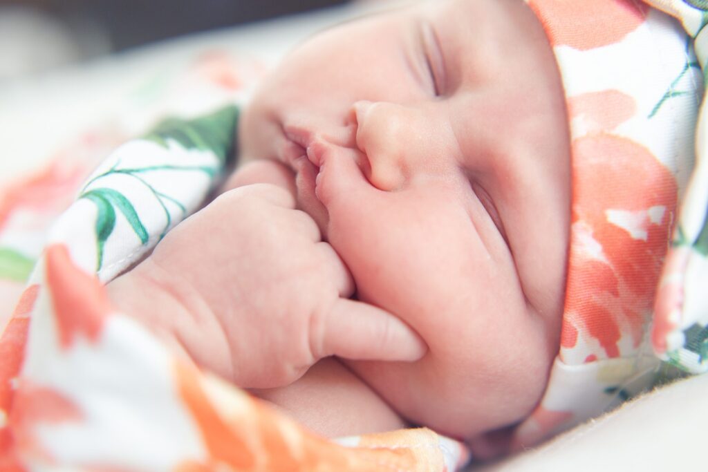 charlottesville, newborn photography, baby girl, cheeks
