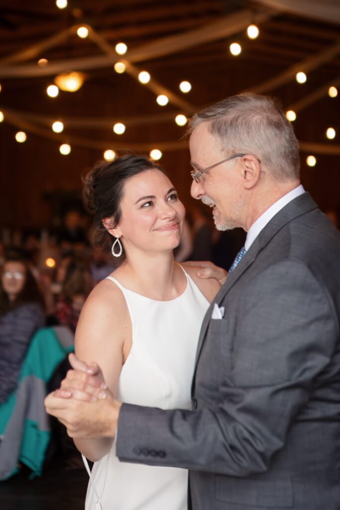 father daughter dance, joyful new york wedding and answered prayers