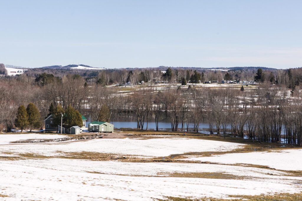 vermont, the northeast kingdom, rural landscape, snow, rural america
